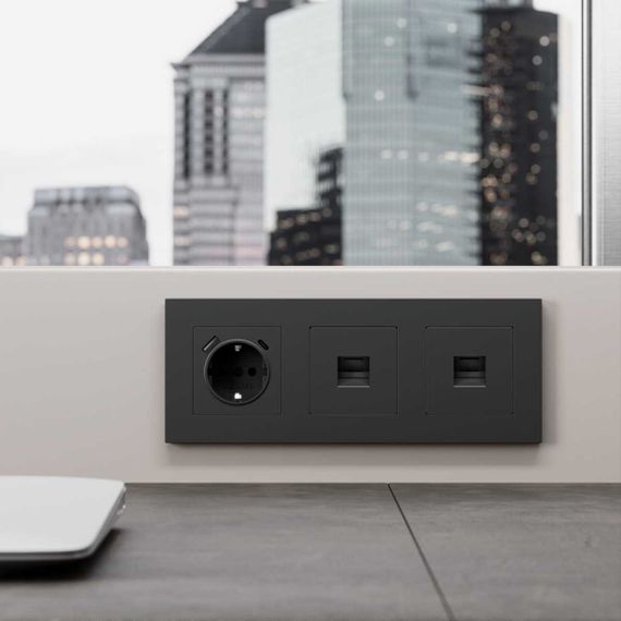 Розетка Ethernet RJ-45 cat. 6A экранированная (белый матовый) W5120001/ a069684