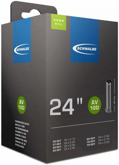 Камера. 24" авто 05-10420740 AV10D 24x2,10-3,00 TR4 DOWNHILL (54/75-507) IB 40mm. SCHWALBE