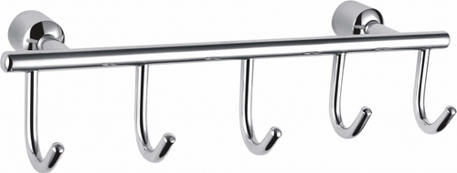 Вешалка с 5 крючками для ванной WONZON & WOGHAND, Хром (WW-9382-5)