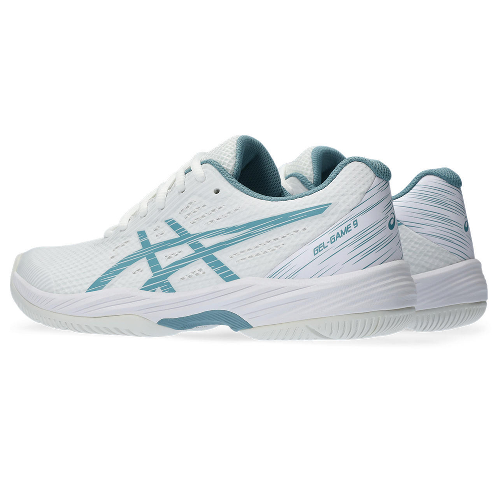 Женские Кроссовки теннисные Asics Gel-Game 9 - white/gris blue