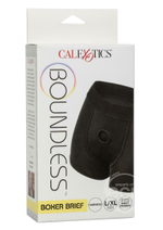 Черные трусы-боксеры BOUNDLESS BOXER BRIEF HARNESS L/XL (Размер: L-XL) (Цвет: черный)