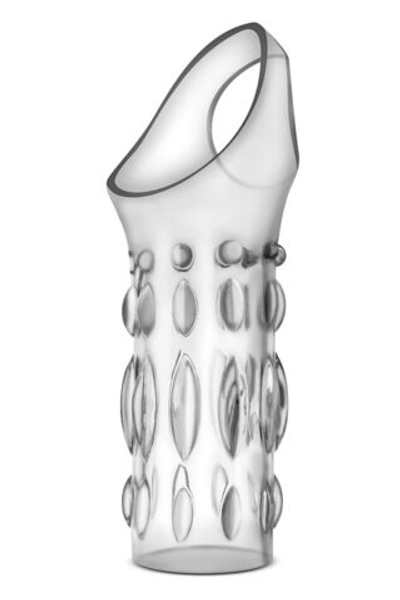 Прозрачная насадка на пенис Stretchy Studded Penis Sleeve Ring (Цвет: прозрачный)