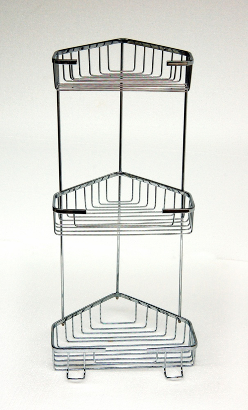 Полка  угловая 3-ярусная (решётка)  САВОЛ  (10/1шт)