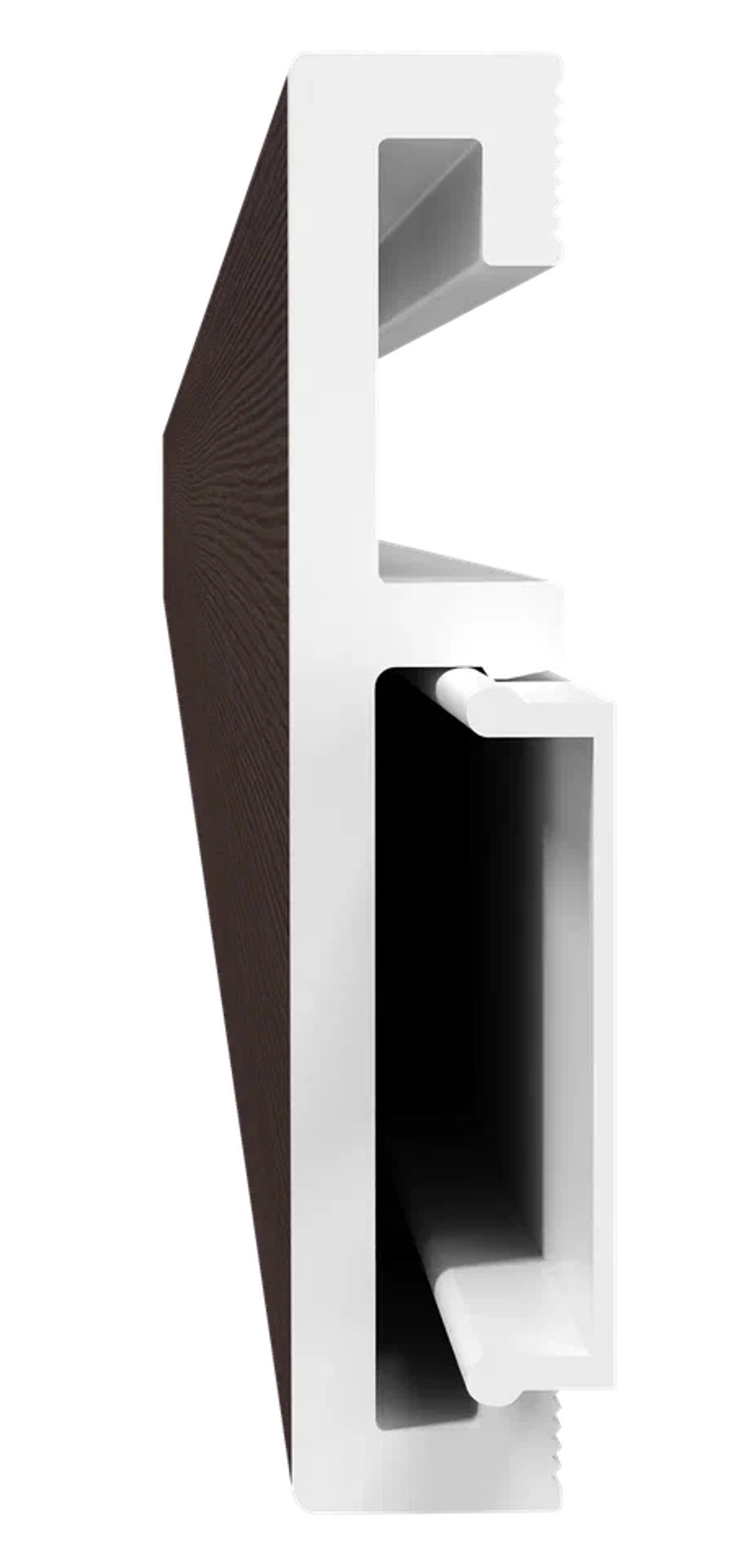 Напольный плинтус ПВХ Foresta Grace Лиственница темная FG 014 2000х70х13 мм