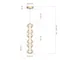 SL6136.213.01 Светильник подвесной ST-Luce золото/коньячный LED 1*18W 3000K SPINE