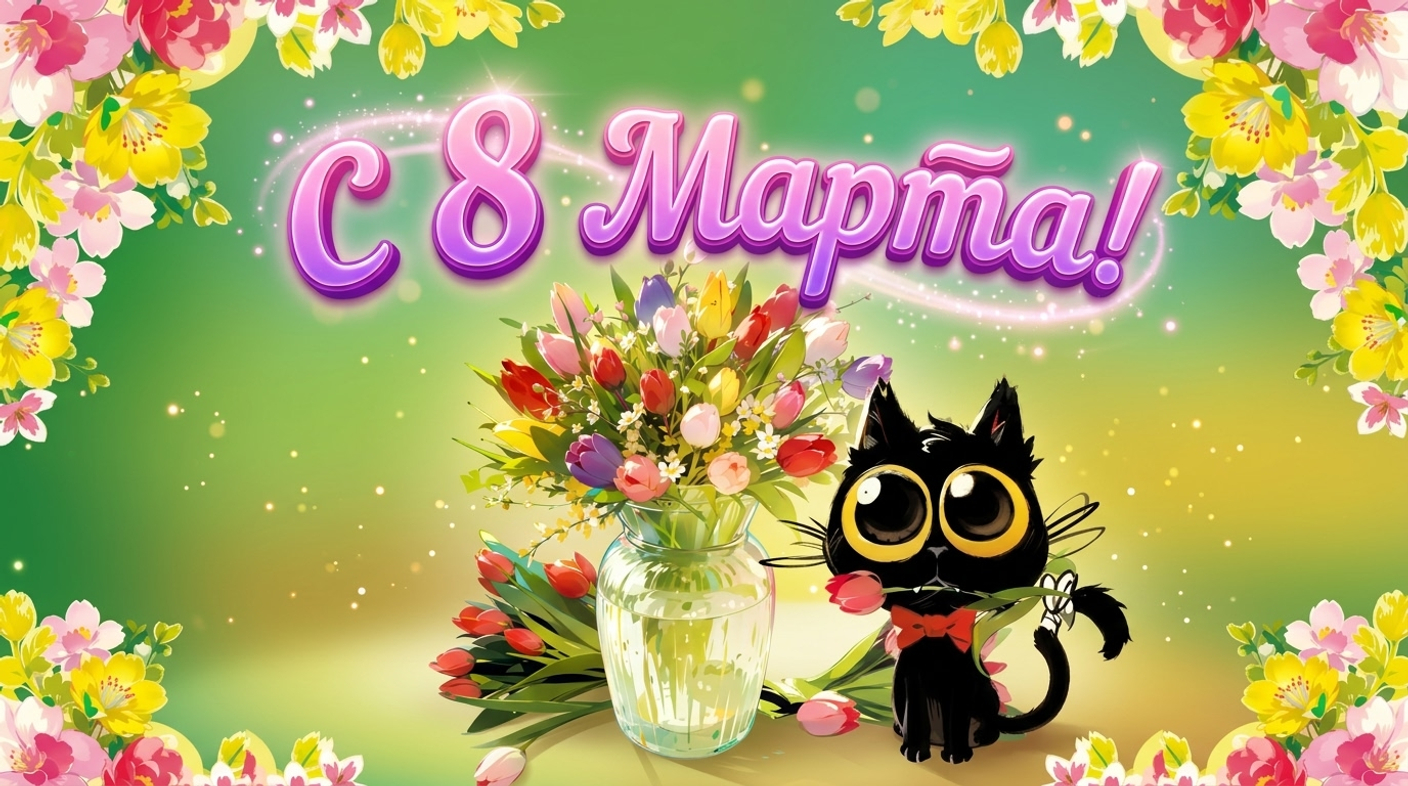 🌷✨ С 8 Марта, милые дамы! ✨🌷