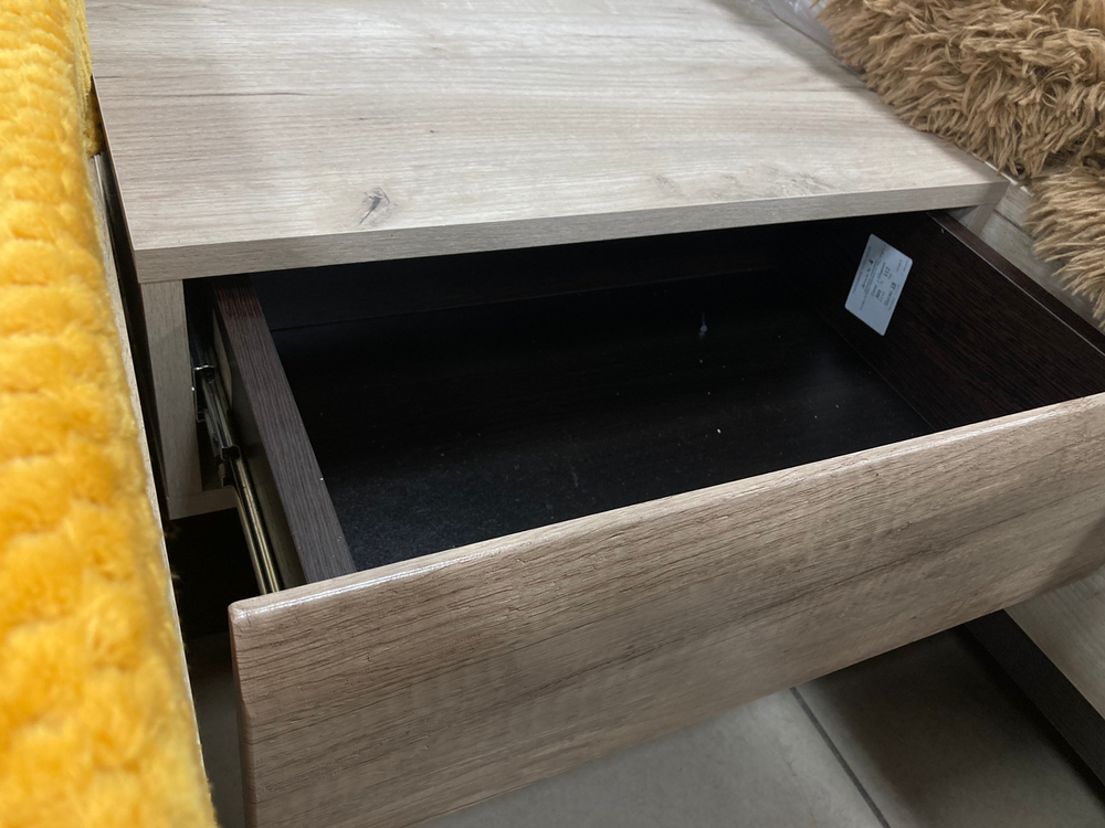 Тумба прикроватная №2 Ультра серый крафт/дуб приморский