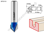 ЗУБР 9.5x9.5мм, угол 90°мм, фреза пазовая галтельная V-образная