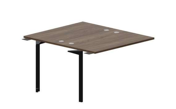 Составной стол на 2 рабочих места 118х136,6х75см (4 громмета) - приставной элемент