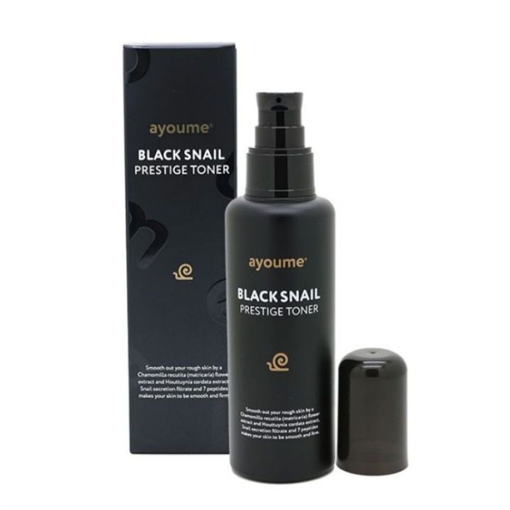 Ayoume Black Snail Prestige Toner тонер для лица с муцином черной улитки