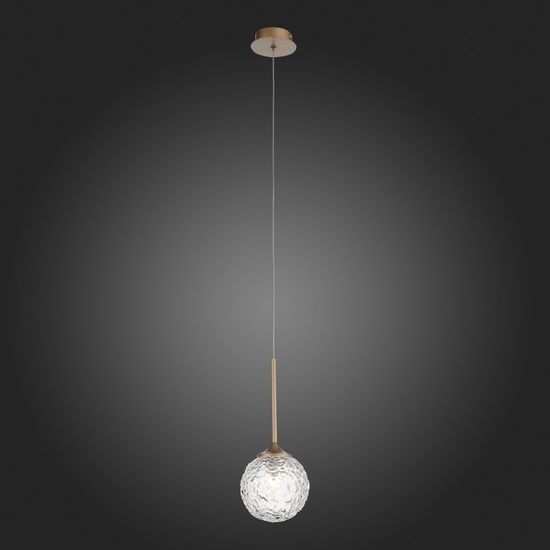 SL1152.203.01 Подвес ST-Luce Золотистый/Прозрачный G9 LED 1*5W ARCOBALINO