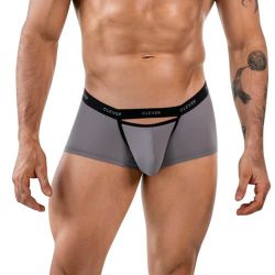 Мужские трусы боксеры серые Clever Moda TOKIO LATIN BOXER 186613