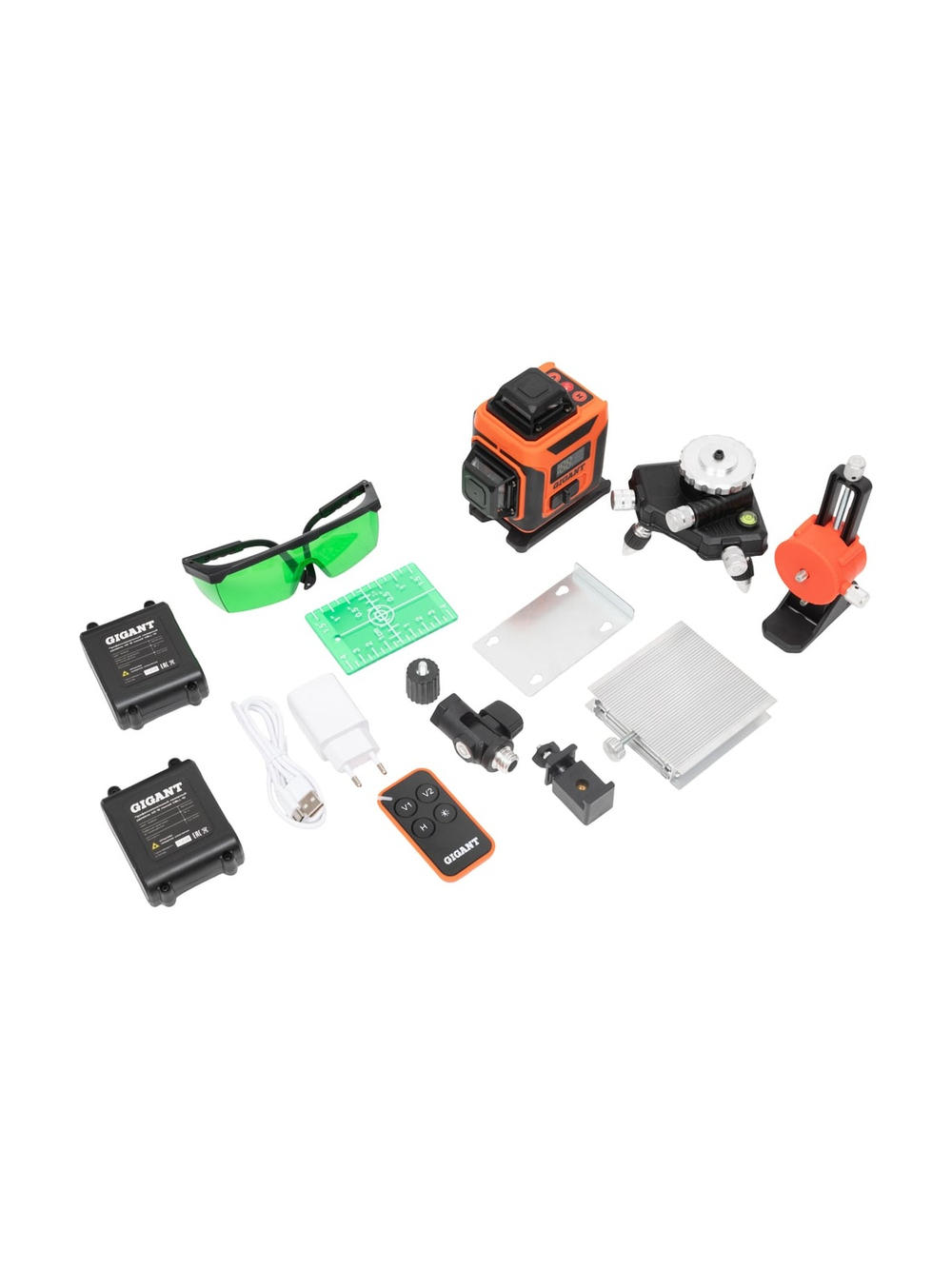 Профессиональный лазерный уровень Gigant 4D 16 линий + телескопическая штанга 3.6 м + штатив 1.5 м GBLL-6