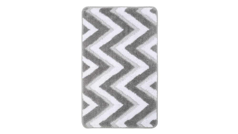 "RIVER" Коврик для ванной 1-ый серый (50х80см) FX-5004K