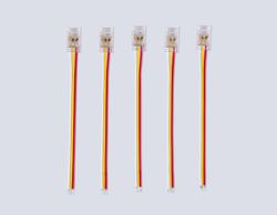 Ambrella Соединитель гибкий односторонний COB CCT 12/24V для лент 8mm GS7406 (3 конт.) (5шт. в комплекте) LED Strip 24V GS7406