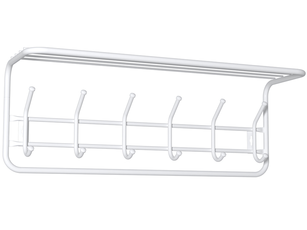 Вешалка с полкой 80 белая