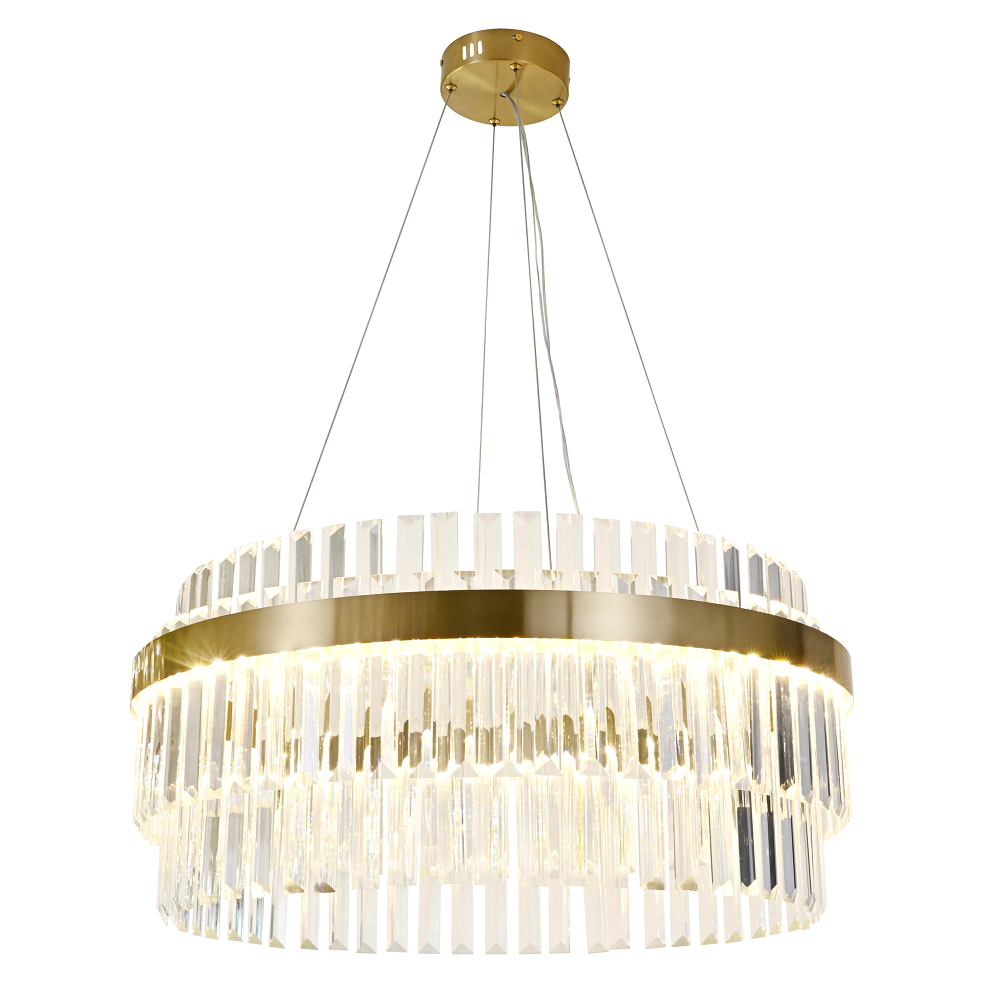 Citilux Sheldon CL339163 LED Люстра хрустальная с пультом Бронза