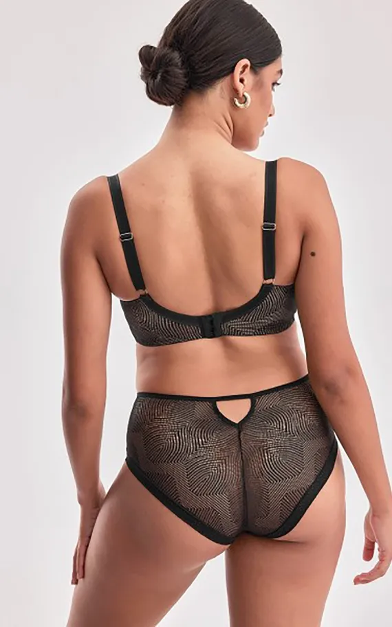 Бюстгальтер Mama Dots 02 Czarny