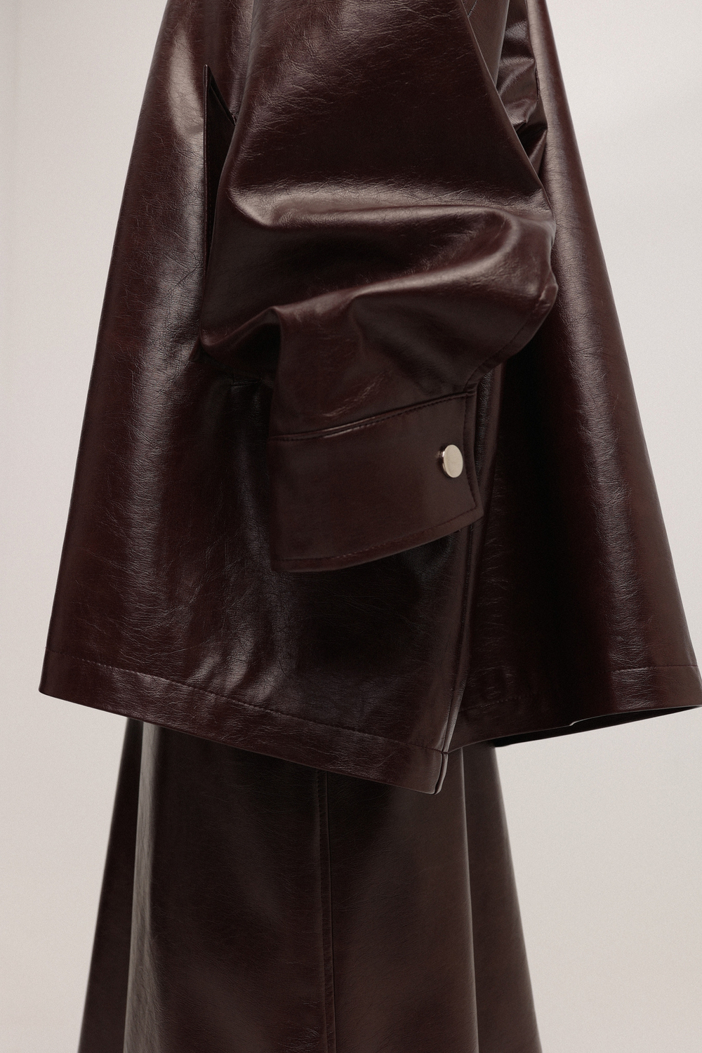 Анорак из экокожи