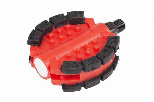 Педали MX-P652 ось 1/2", полипропиленовые красно-чёрные
