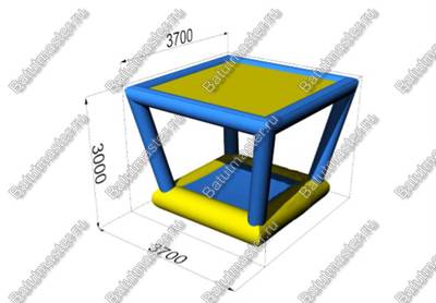 Модуль аквапарка «Подиум с крышей», 3,7×3,7×3 м