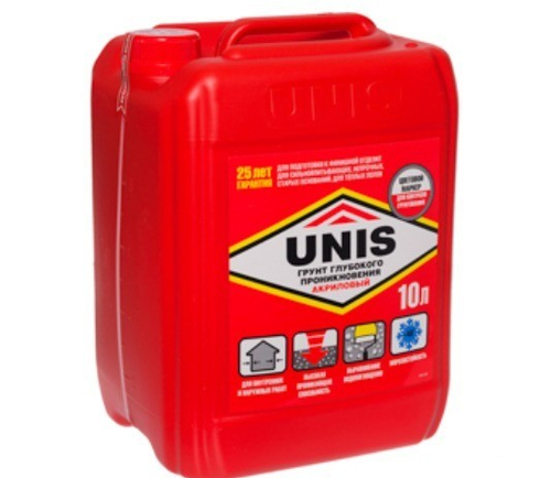 Грунтовка глубокого проникновения Unis UP-18 10 л