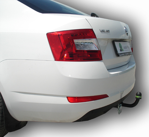Фаркоп Лидер-Плюс для SKODA OCTAVIA 3 (5E3) (хетчбек) 2013- с электрикой (Smart) и сертифкатом в комплекте арт.(S108-A)