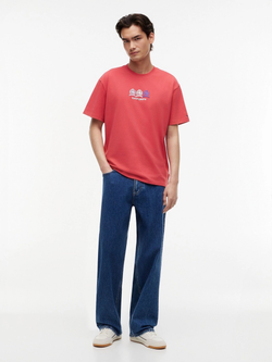 Футболка Tommy Jeans Multi-Crest Logo Anthem Red