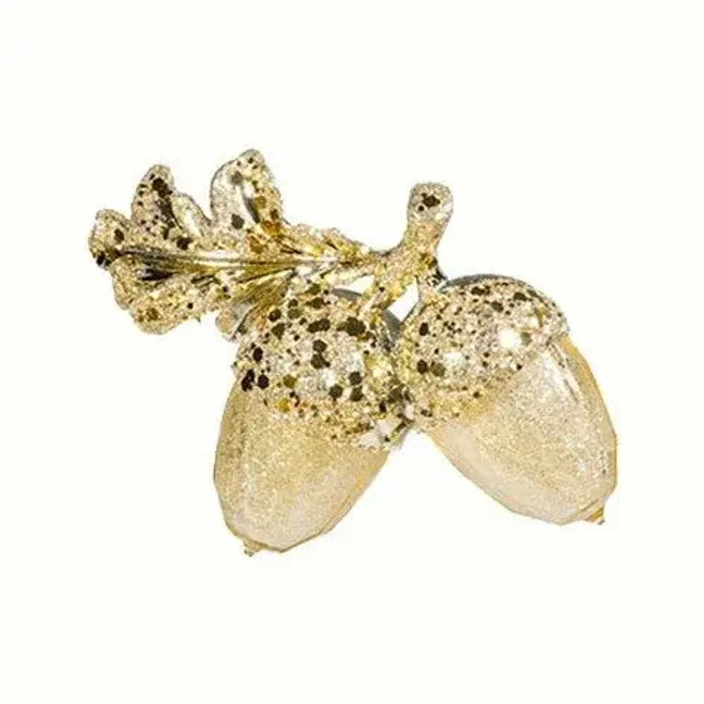 84261 Желудь с жемчужинами, бисером 8см