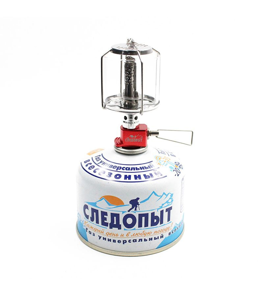 Светильник портативный газовый СЛЕДОПЫТ - Северное Сияние, стекло