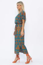 Платье Вистерия (лазурно-оранжевое) П15347-5М LT Collection