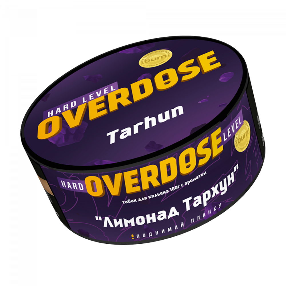 М. Табак для кальяна Overdose Tarhun (Лимонад Тархун), 100г.