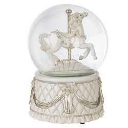 GAEM Фигурка декоративная в стекл шаре "Карусель" (ключ, движ, муз), D 10 см, L10 W10 H14 см