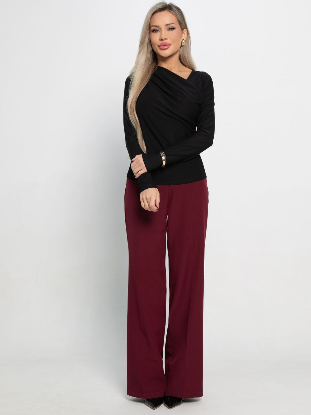 Лонгслив Стильный вызов (черный) Б15175-25М LT Collection