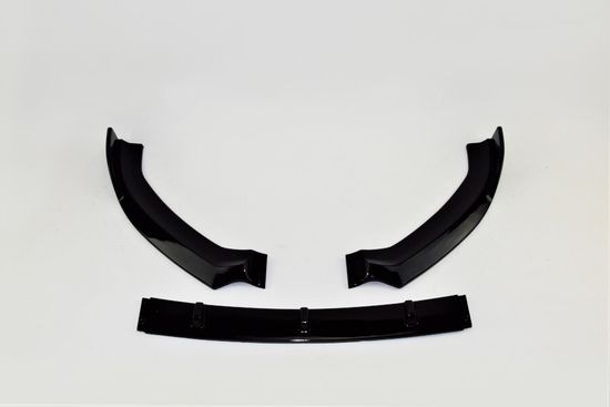 Юбка переднего бампера глянцево - черный V.1 для BMW 5 G30 G31 2017+ Sedan Touring