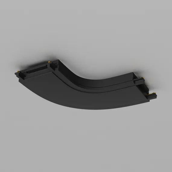 Конектор питания полукруглый Radity черный Technical tra084cr-11b
