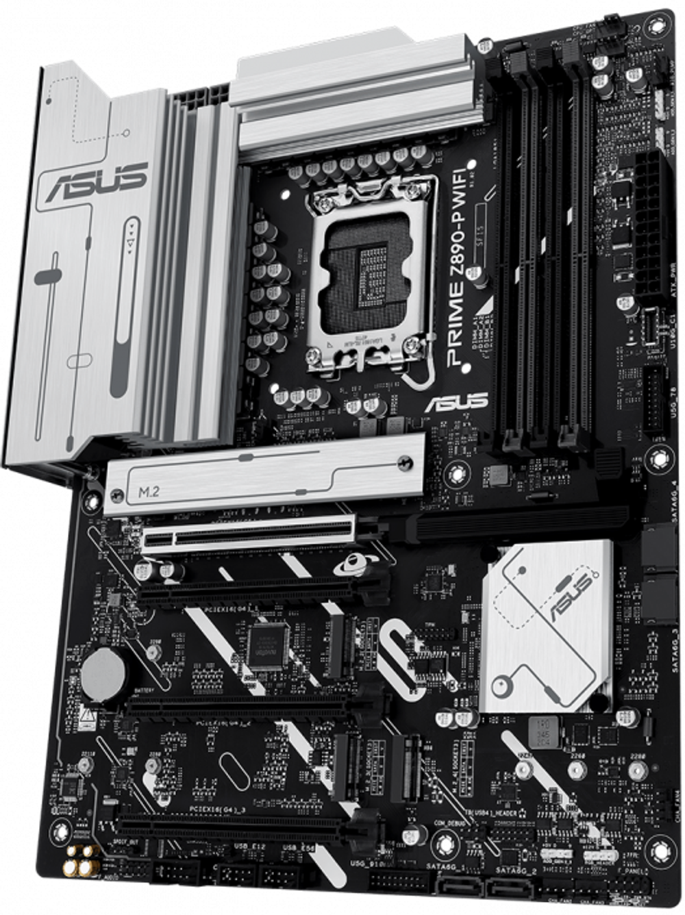 Сист.плата ASUS PRIME Z890-P WIFI, Z890, 1851, 4xDDR5, PCI-E x16, M2, SATA, DP, HDMI, USB-C 20GBps, BOX