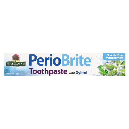 Nature's Answer, PerioBrite®, зубная паста с ксилитолом, без фторидов, зимняя мята, 113,4 г (4 унции)