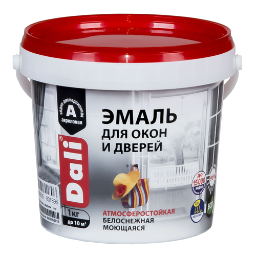 ЭМАЛЬ Д/ОКОН И ДВЕРЕЙ DALI П/МАТОВОЕ 1КГ
