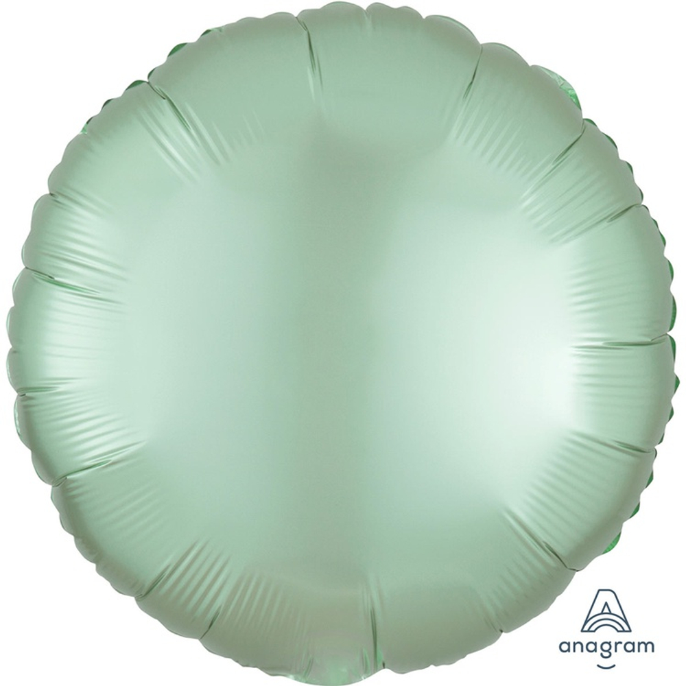 Шар фольгированный Круг 43 см (Мятный)