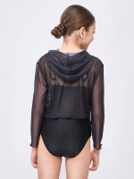 купальник слитный спортивный топ с капюшоном