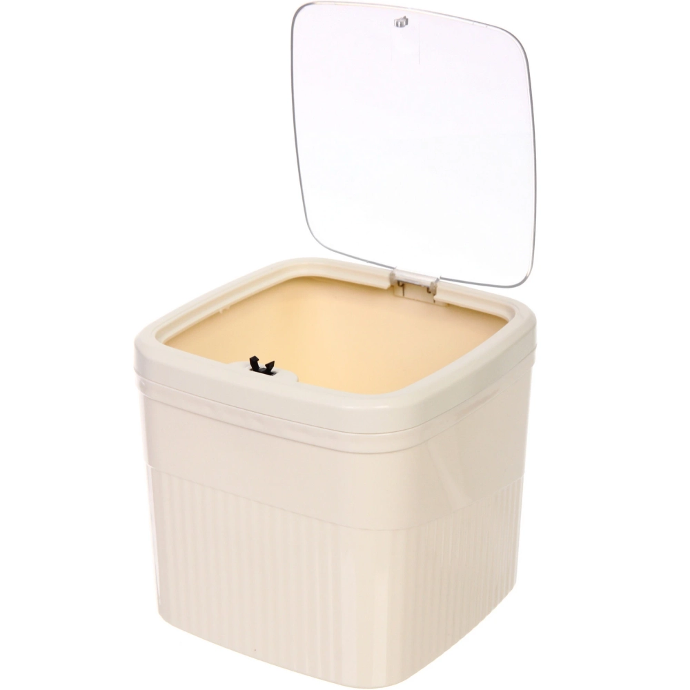 Контейнер для мусора»Стайл»3л молочный 162