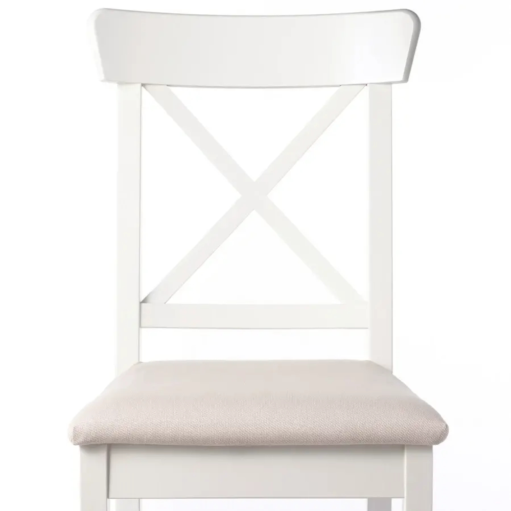 Обеденный набор - INGATORP/INGOLF IKEA/ИНГАТОРП/ИНГОЛЬФ ИКЕА, 110х74х87 см, белый