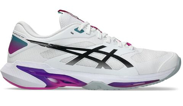 Мужские теннисные кроссовки Asics Solution Speed FF 4 - white/digital sakura
