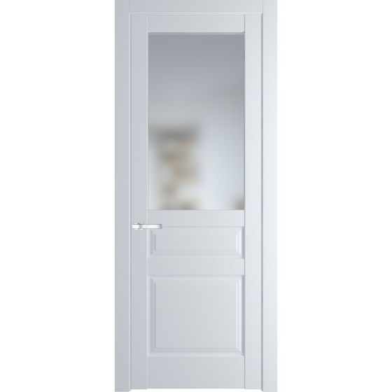 Межкомнатная дверь эмаль Profil Doors 4.5.3PD вайт остеклённая