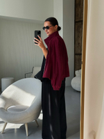 Бомбер «Вельвет» бордо