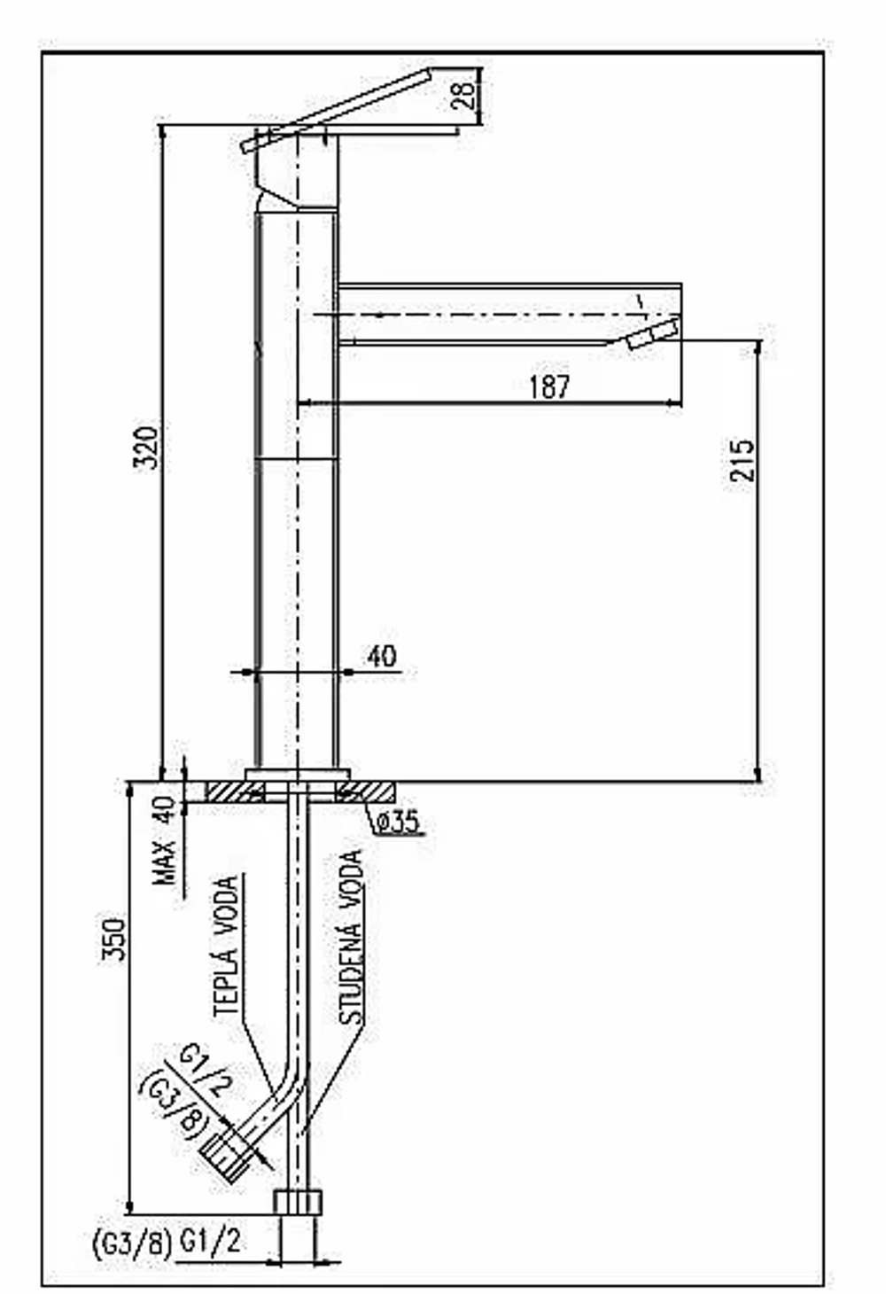 Смеситель для раковины RAV-Slezak LOIRA LR530.5 хром