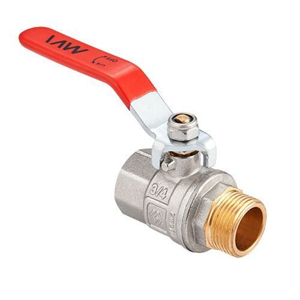 Кран шаровой прямой ручка 1" 1/4 ВР-НР MVI Premium полнопроходной BV.512.07