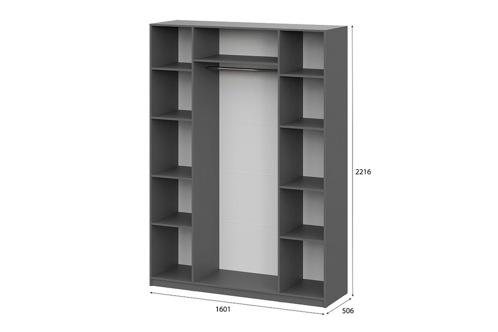 Шкаф ШК 5 (1600) Графит Серый