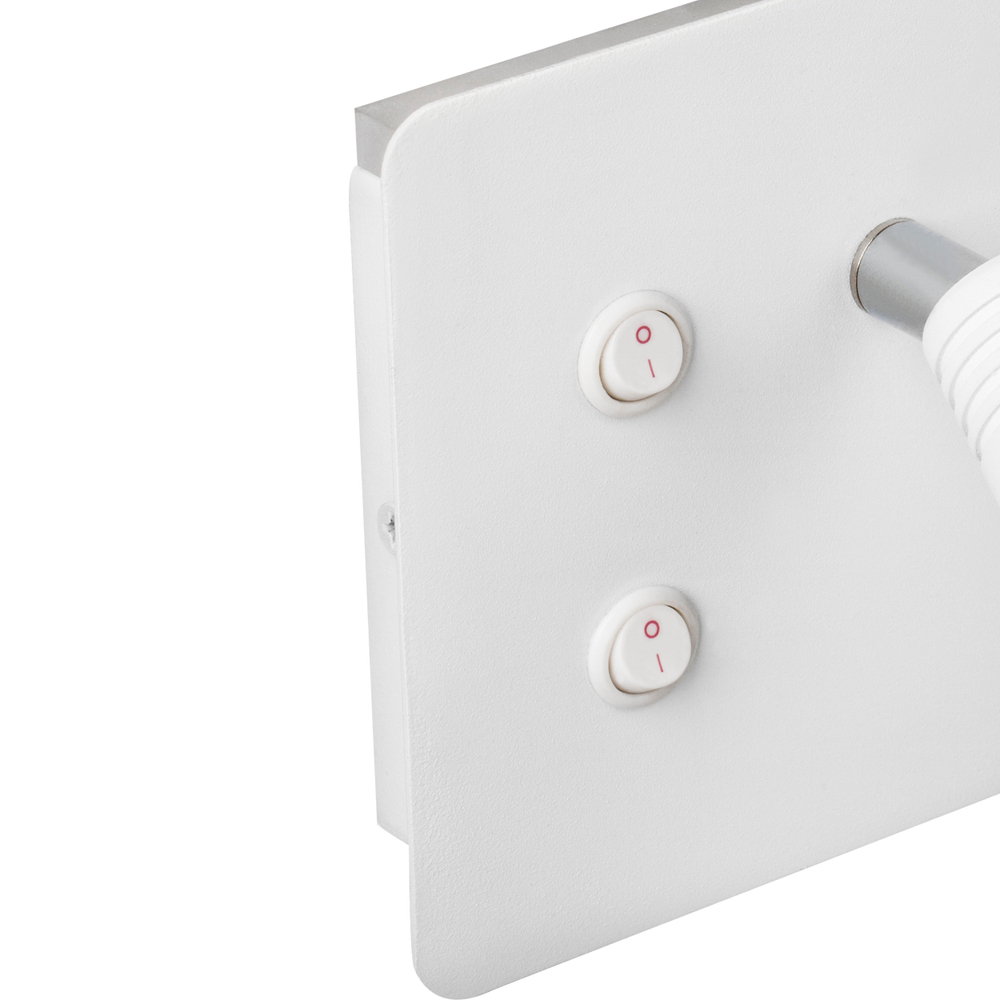 808556 Бра MURO 4,5W+3W LED 360LM+240LM БЕЛЫЙ 3000K